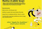 Auditions For Cable Guy Character
