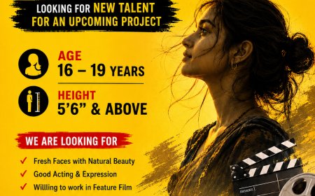 Dream Role Calling: Lead Actress, Multi -Language Film, Age 16-19Yrs, Height 5'6"+
